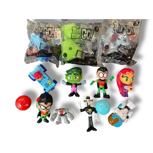 Teen Titans Go McDonalds Happy Meal Toys Mixed Lot Loose & Sealed Collectibles - Picture 1 of 6
